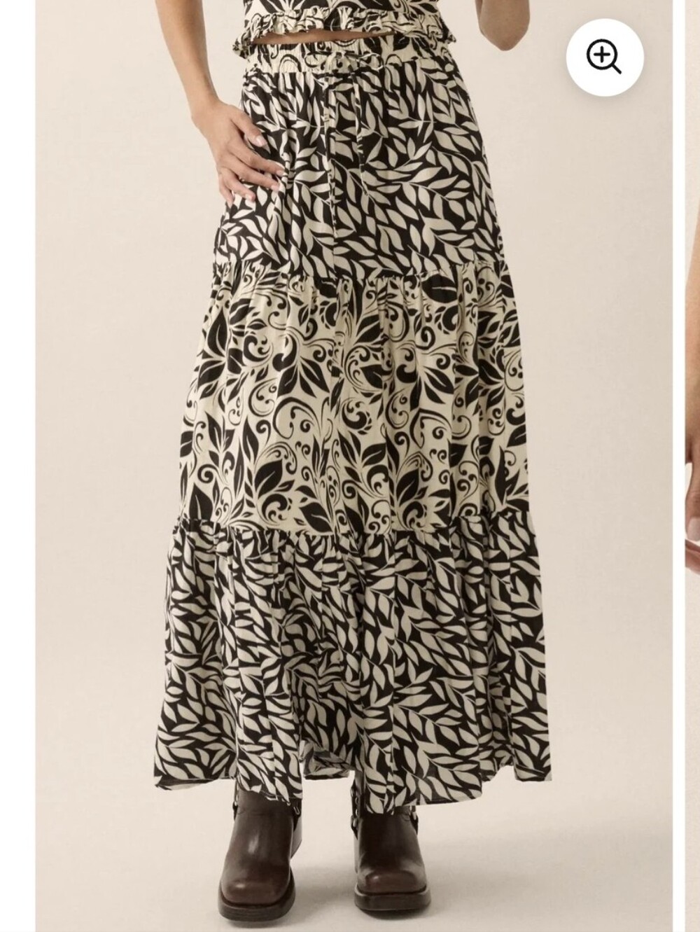 Promesa Spring Splendor Colorblock Floral Tiered Maxi Skirt. Size Medium.